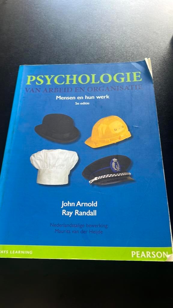John Arnold - Psychologie van arbeid en organisatie, Ophalen of Verzenden, Zo goed als nieuw