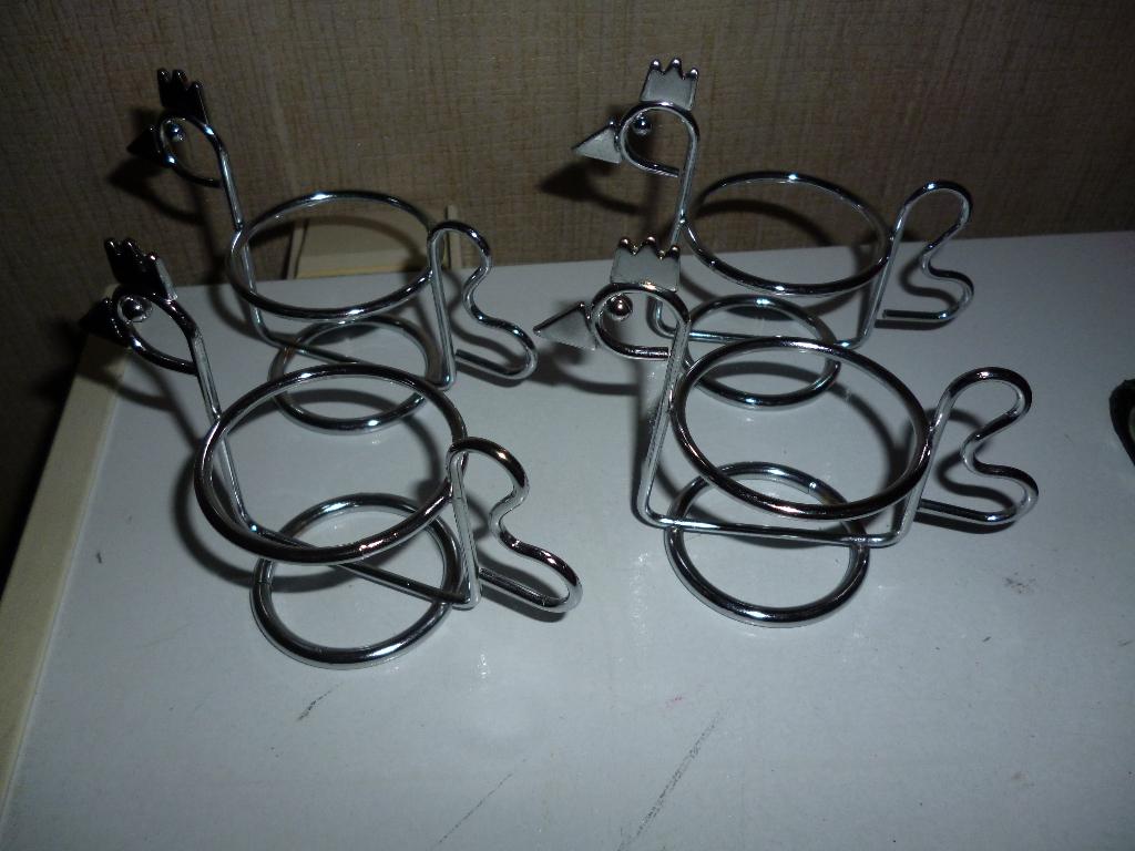 4 kip ei houders, Ophalen of Verzenden, Glas, Overige stijlen