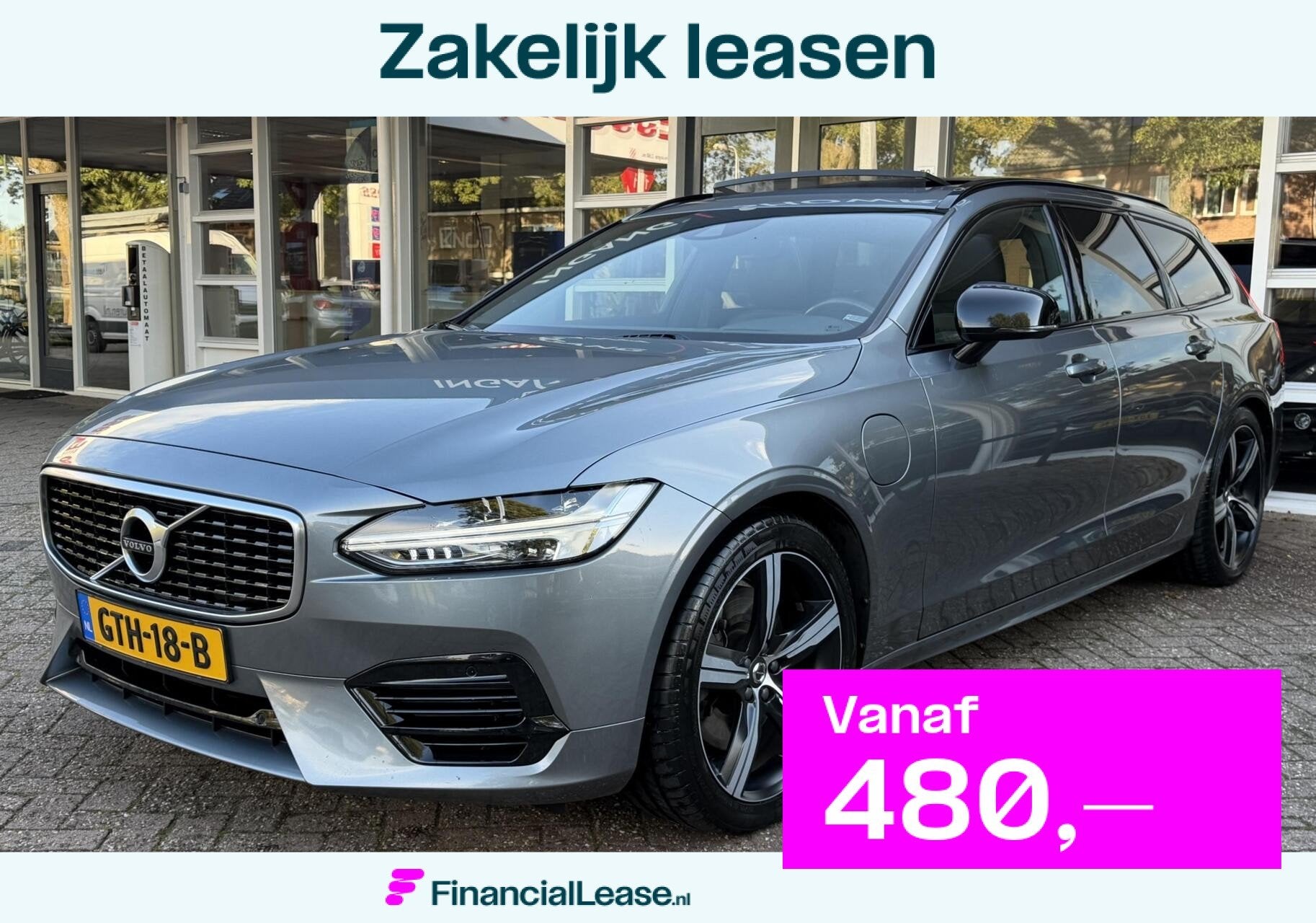 Volvo V90 2.0 T8 AWD R-Design Leer, Pano, Camera.., Automaat, Euro 6, 4 cilinders, Leder