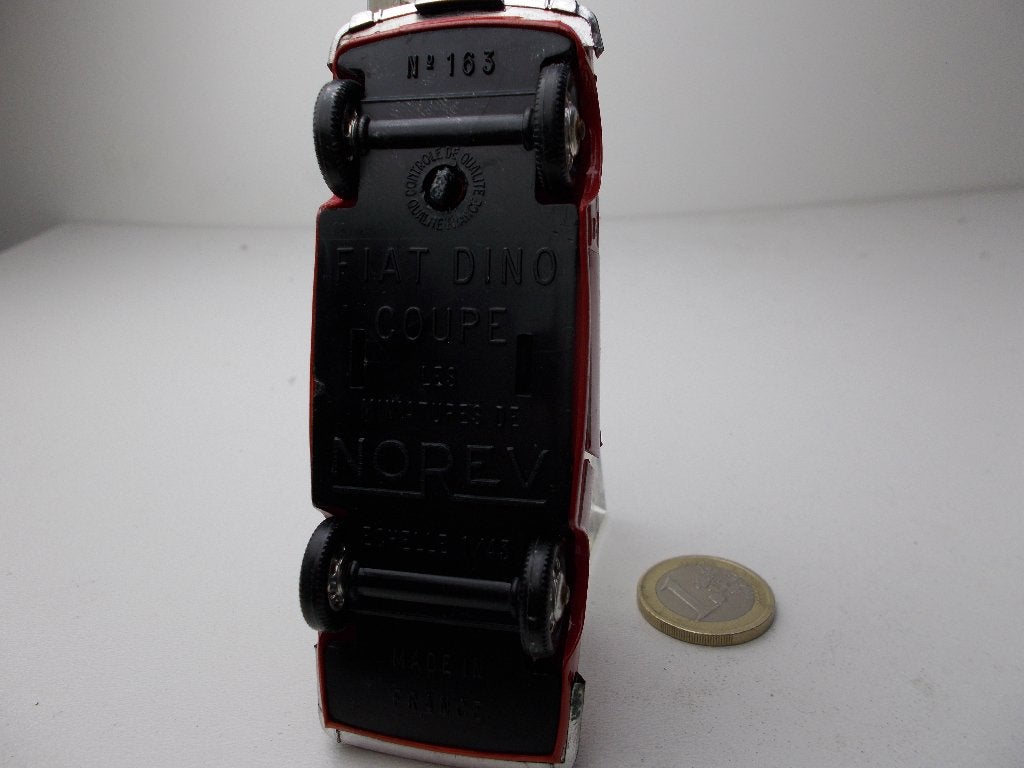 Vintage NOREV No. 163 FIAT DINO COUPE (Opknapper.), Ophalen of Verzenden, Gebruikt, Auto, Norev