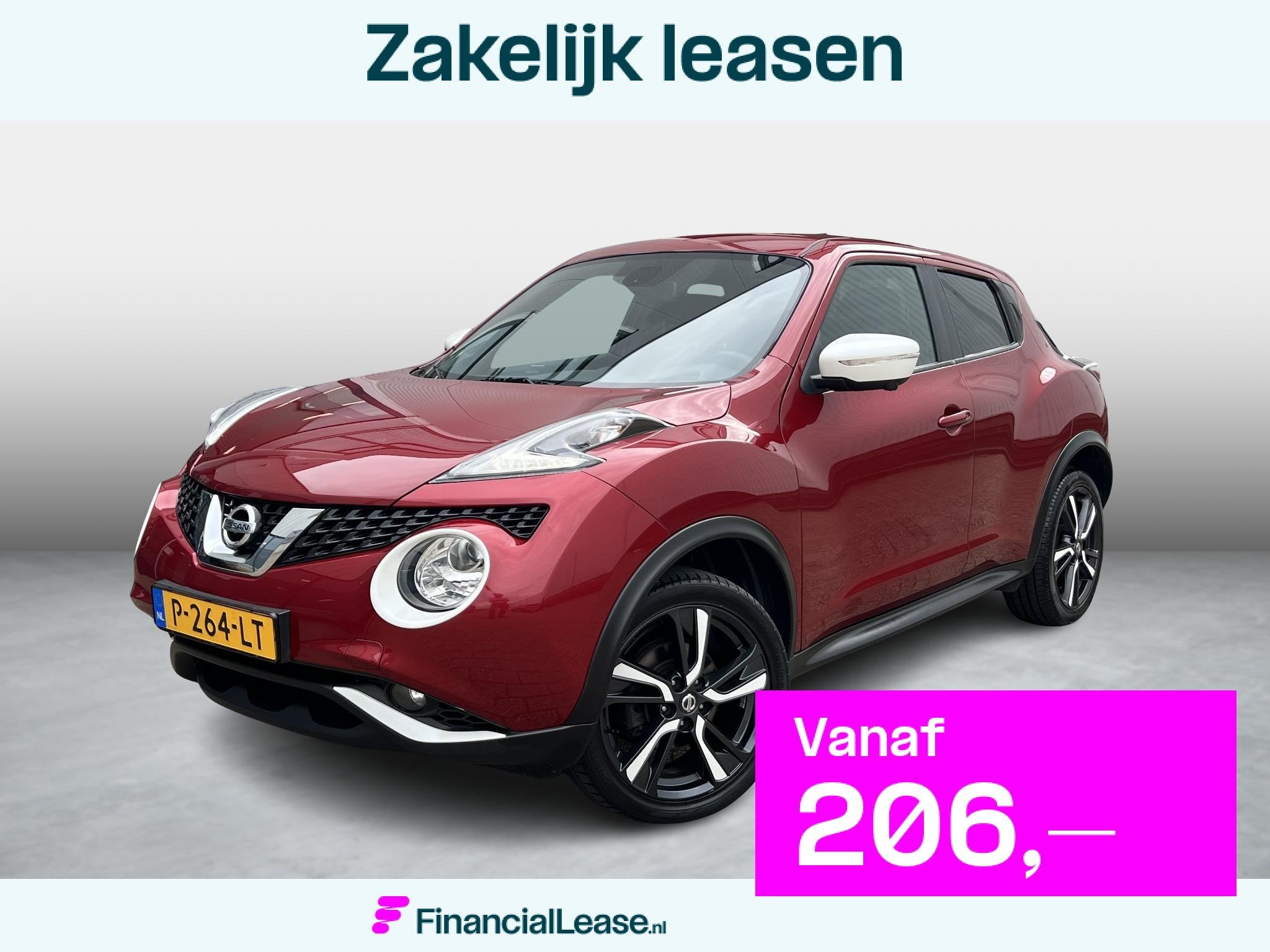 Nissan Juke 1.2 DIG-T S/S Tekna navi / blind spot / clima /, Voorwielaandrijving, Euro 6, 116 pk, Leder