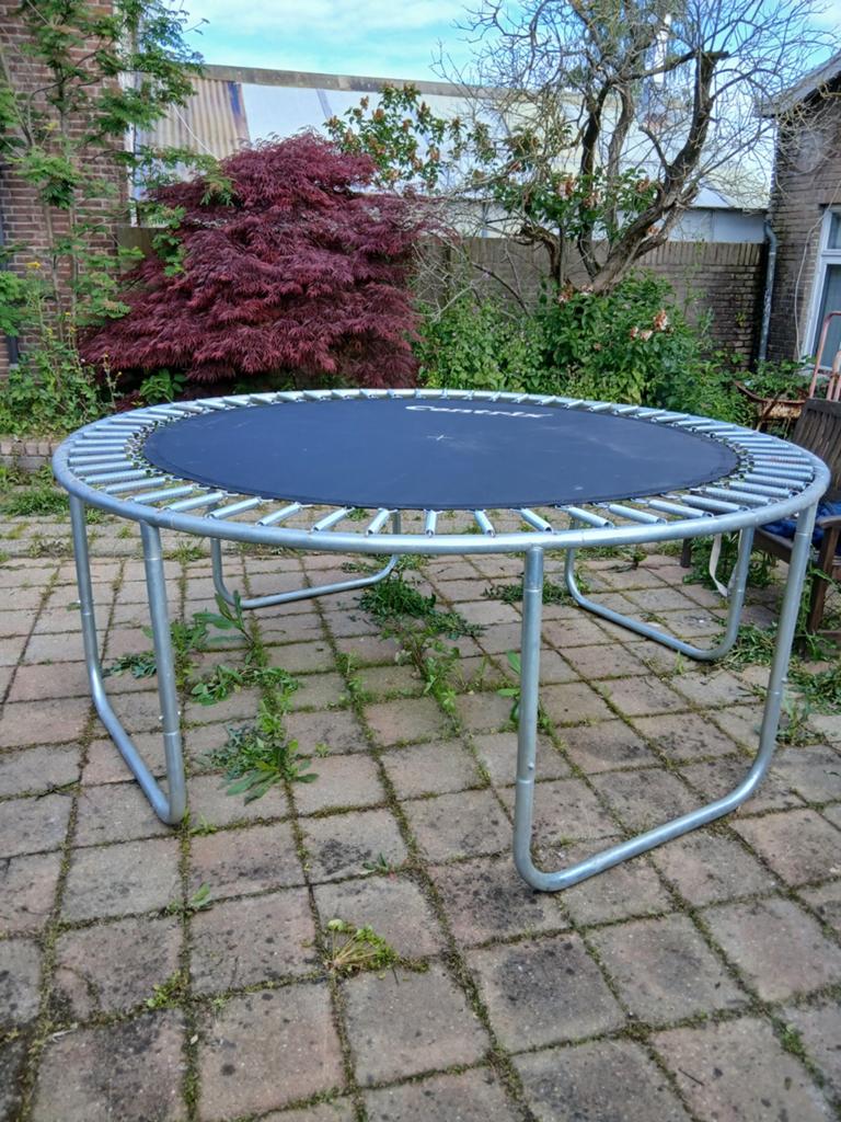Trampoline, Ophalen, Gebruikt