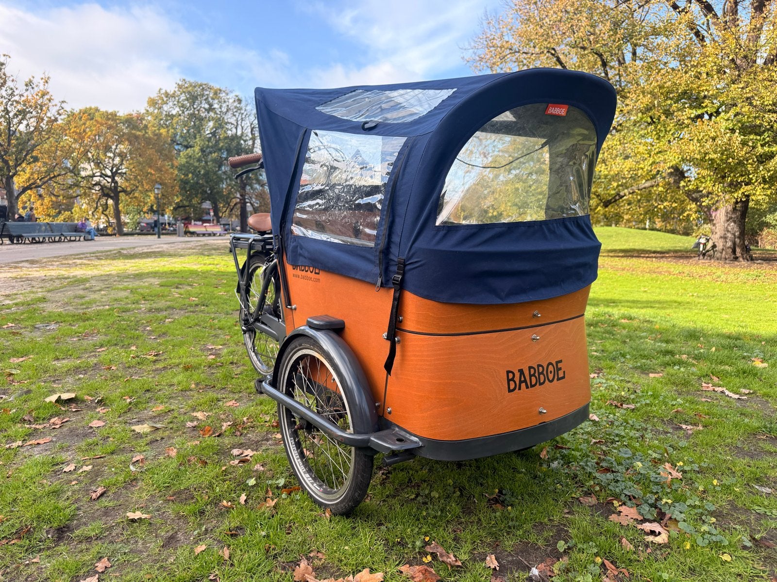 Babboe bakfiets met huif - Elektrisch - Zo goed als nieuw, Fietsen en Brommers, Ophalen, 4 kinderen of meer, Elektrisch, Zo goed als nieuw