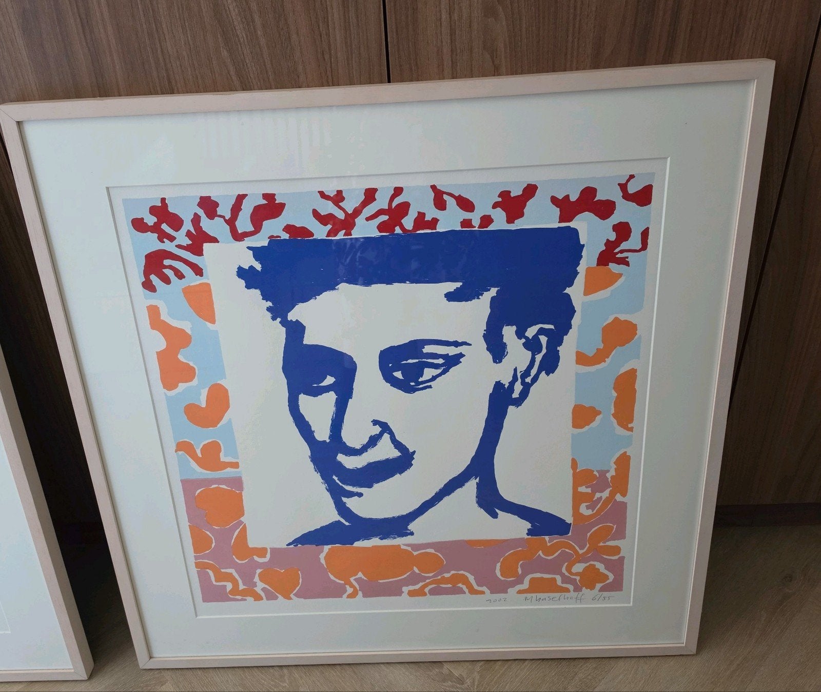 M. Haselhoff - Twee gesigneerde zeefdrukken (2002), Ingelijst, Ophalen, Portret en Figuren, Zeefdruk