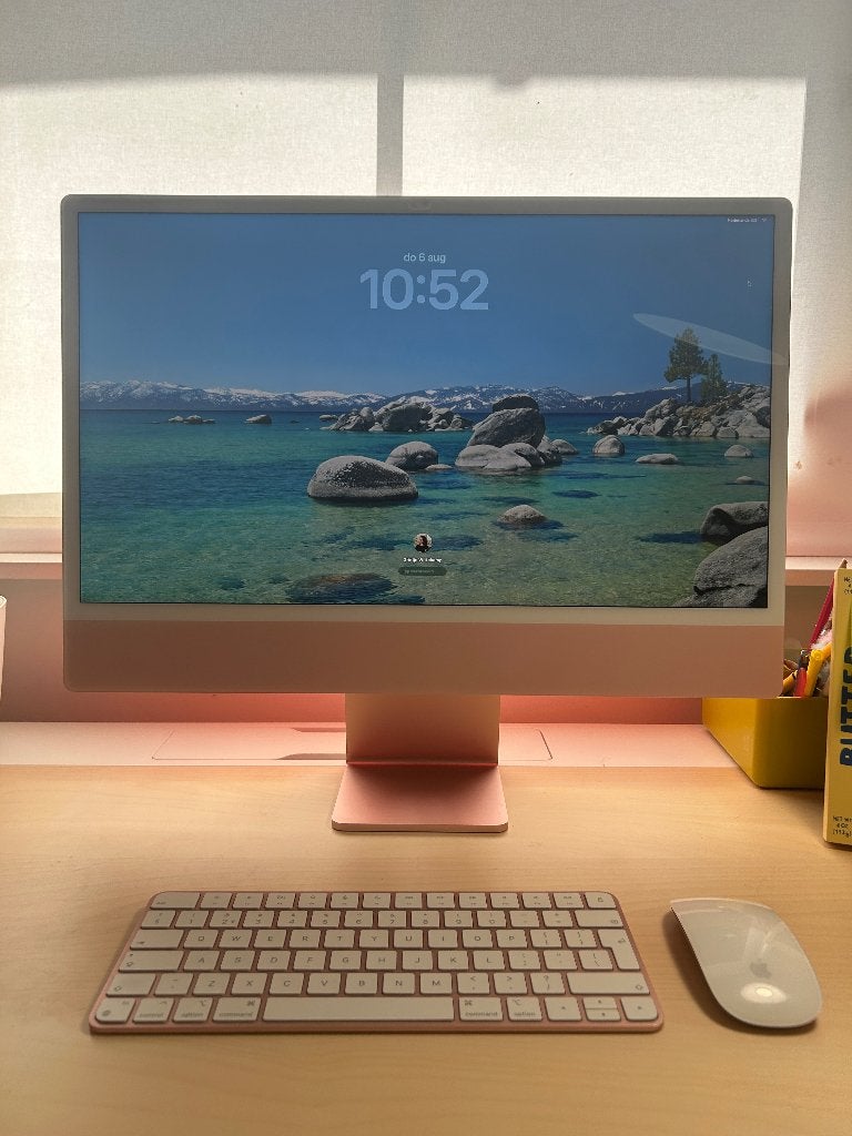 Apple iMac 24" (2023) M3 roze, Ophalen, 256 GB, IMac, 24 inch