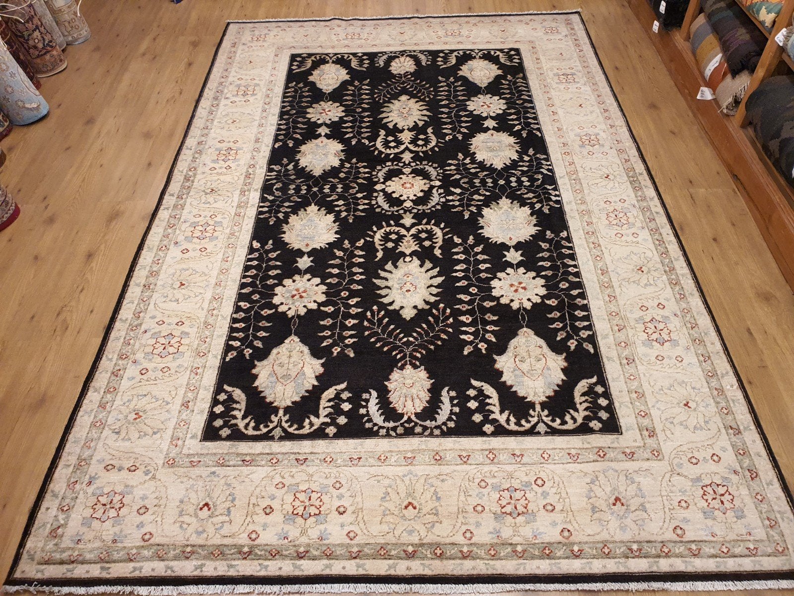 Handgeknoopt oosters tapijt ziegler 298x199, Info@SlatsAntiek.nl, 150 tot 200 cm, Vof Slats Antiek, Ophalen of Verzenden