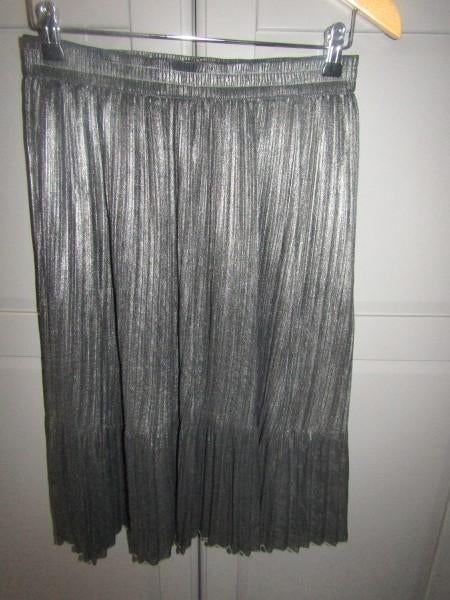 G436 Scotch & Soda mt S nieuw rok antraciet zilver plissé, Verzenden, Nieuw, Scotch & Soda, Maat 36 (S)