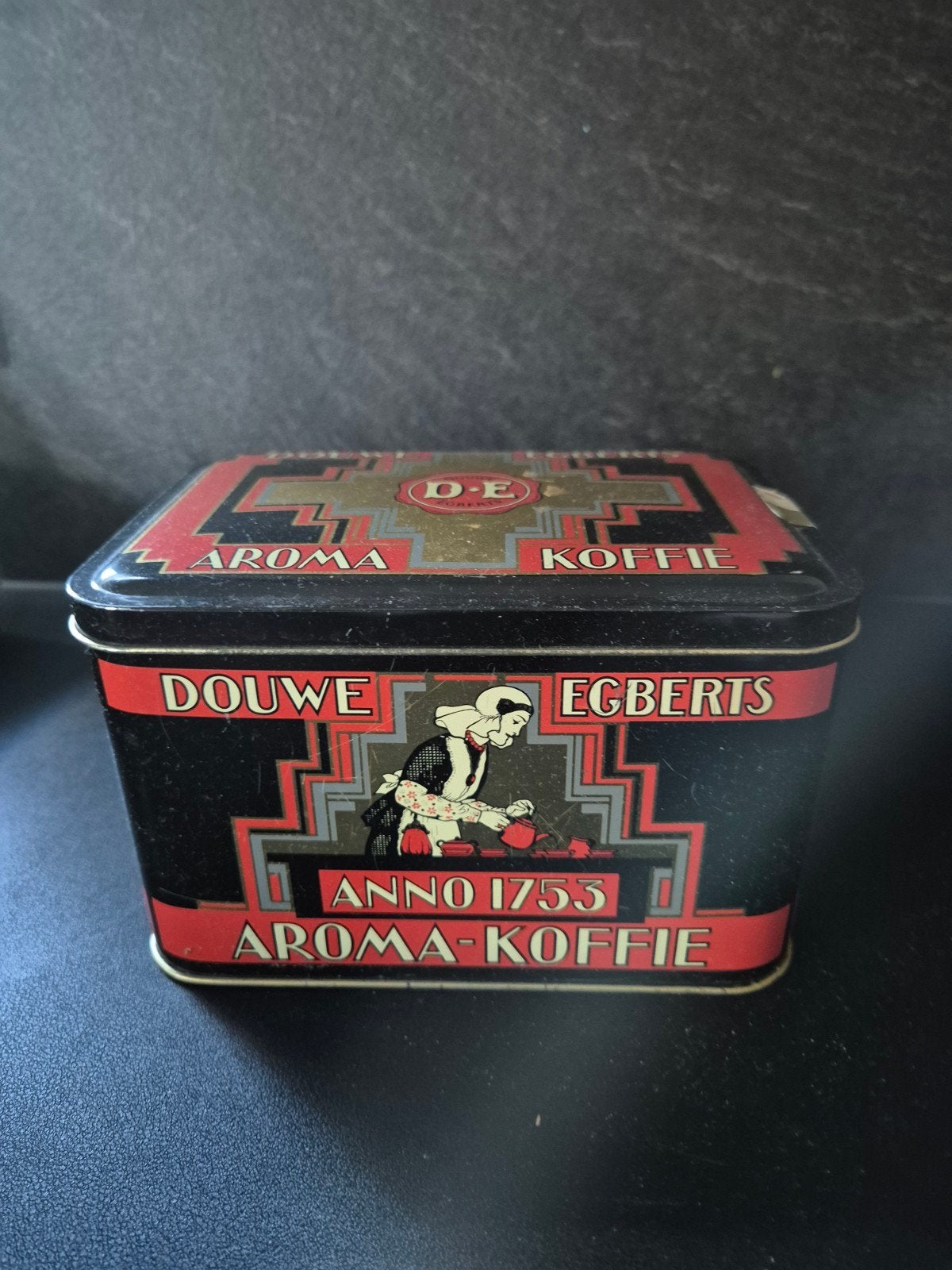 Douwe egberts aroma koffie 1753 blik, Ophalen of Verzenden, Gebruikt, Koffie, Douwe Egberts