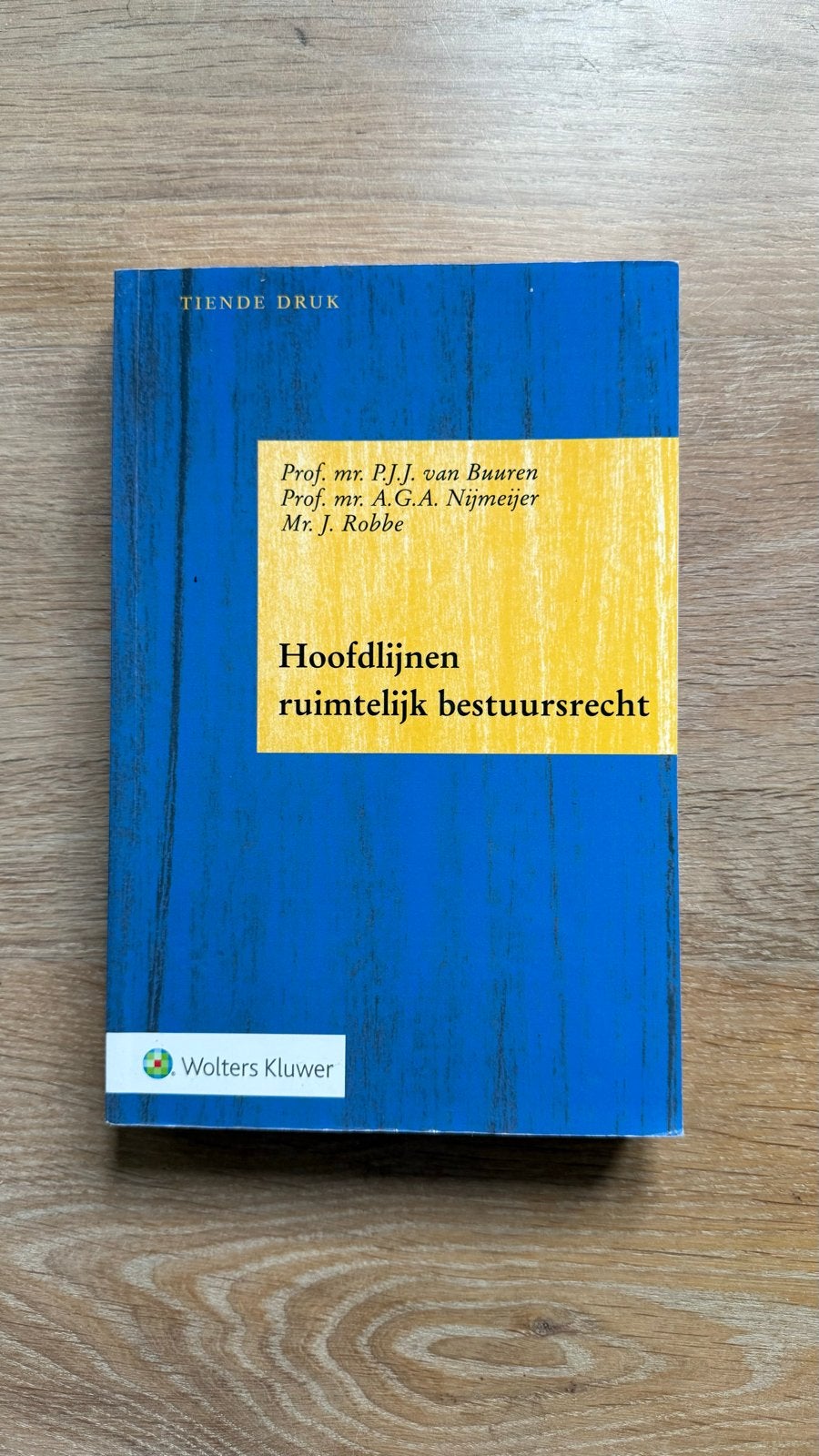 Hoofdlijnen ruimtelijk bestuursrecht - 10e druk, Ophalen of Verzenden, Gamma, Zo goed als nieuw, HBO
