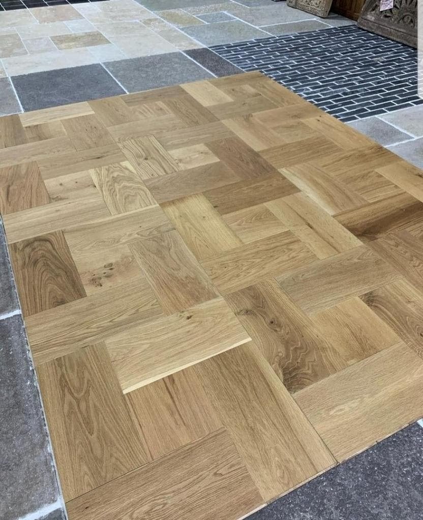 EIKEN VERSAILLES VLOER KANT EN KLAAR NATUREL GEOLIED UNIEK!, Ophalen of Verzenden, Nieuw, Parket