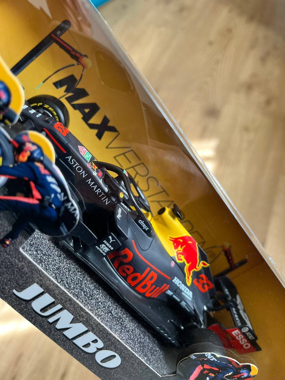 Bburago Aston Martin Red Bull Racing RB16 Max Verstappen, Ophalen of Verzenden, Nieuw, Auto, Bburago