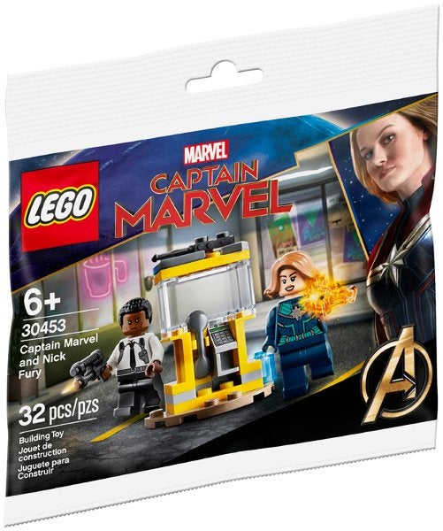 LEGO Captain Marvel en Nick Fury (30453) Polybag, Inclusief minifiguren, Marvel, Lego, Nieuw