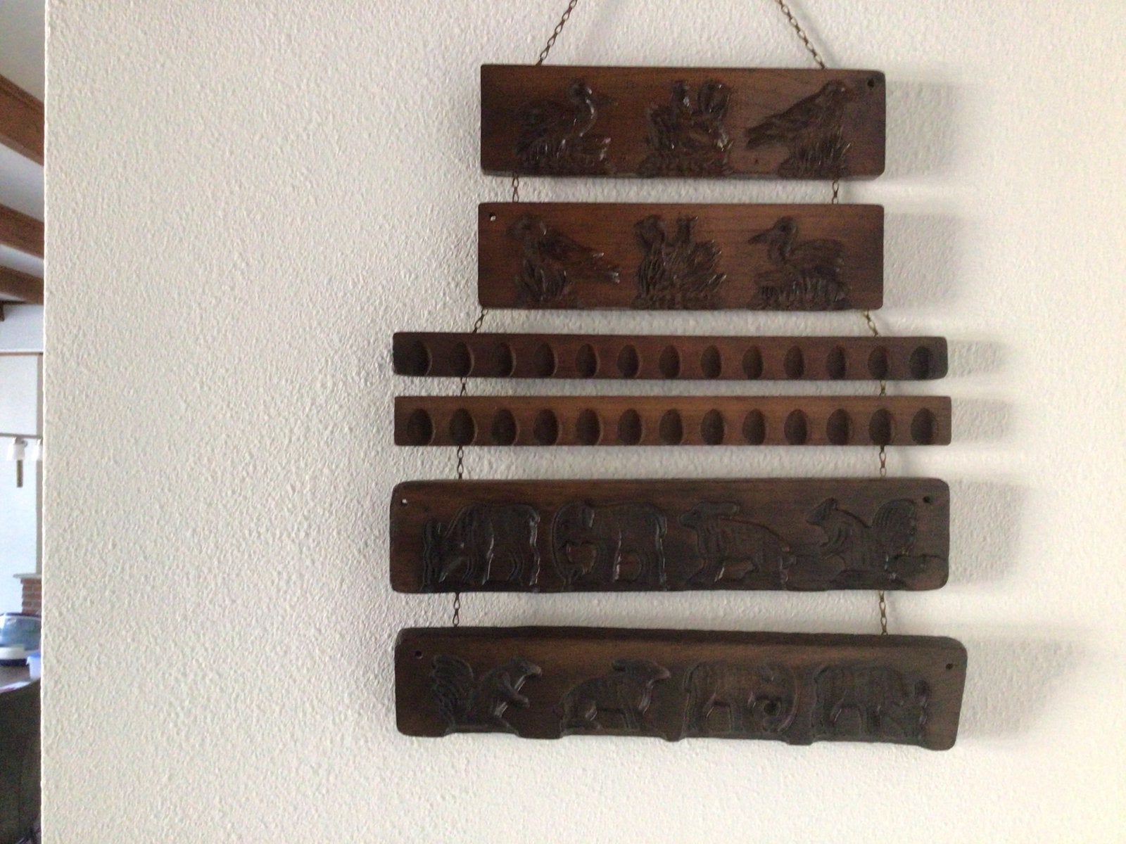 Houten antieke mallen voor chocolade/marsepein, Ophalen of Verzenden