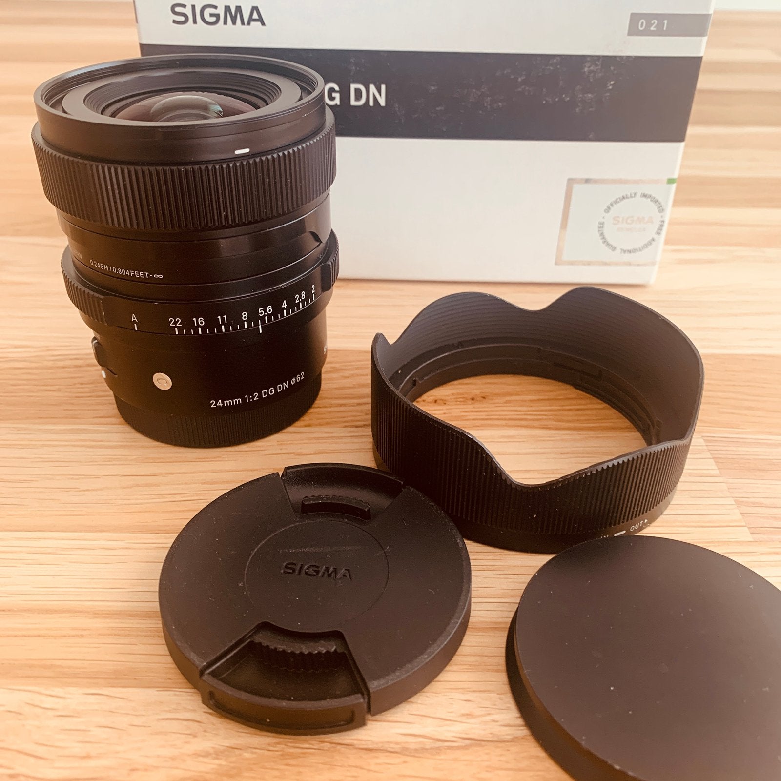 Sigma 24mm f/2 Sony FE, Sony E-mount, Gebruikt, Sigma, Autofocus
