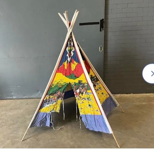 Tipi tent voor kinderen - cowboys en indianen (met scheur), Ophalen, Gebruikt