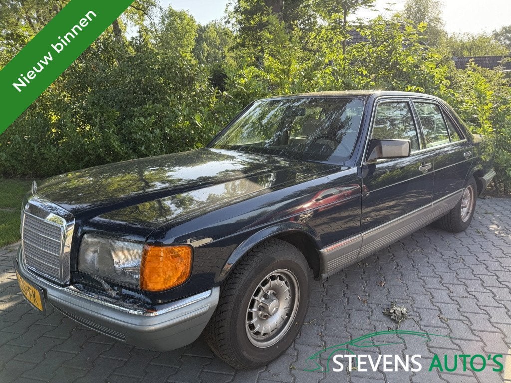 Mercedes-Benz S-Klasse 500 SE VERKEERD IN KEURIG NETTE STAAT, Auto's, Oldtimers, Automaat, 232 pk, Blauw, Mercedes-Benz