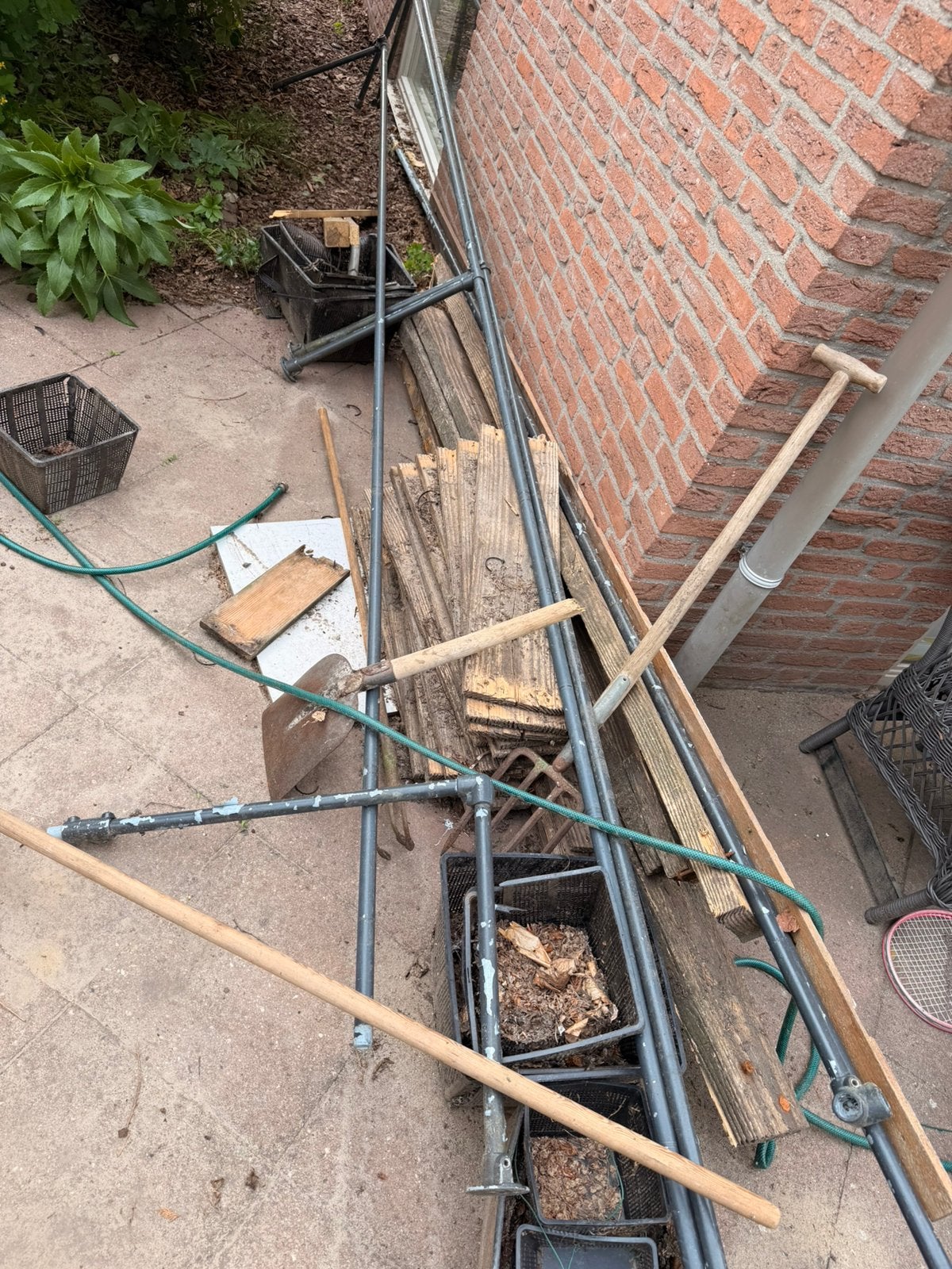 Gratis hek vijver metaal, Ophalen, Gebruikt, IJzer