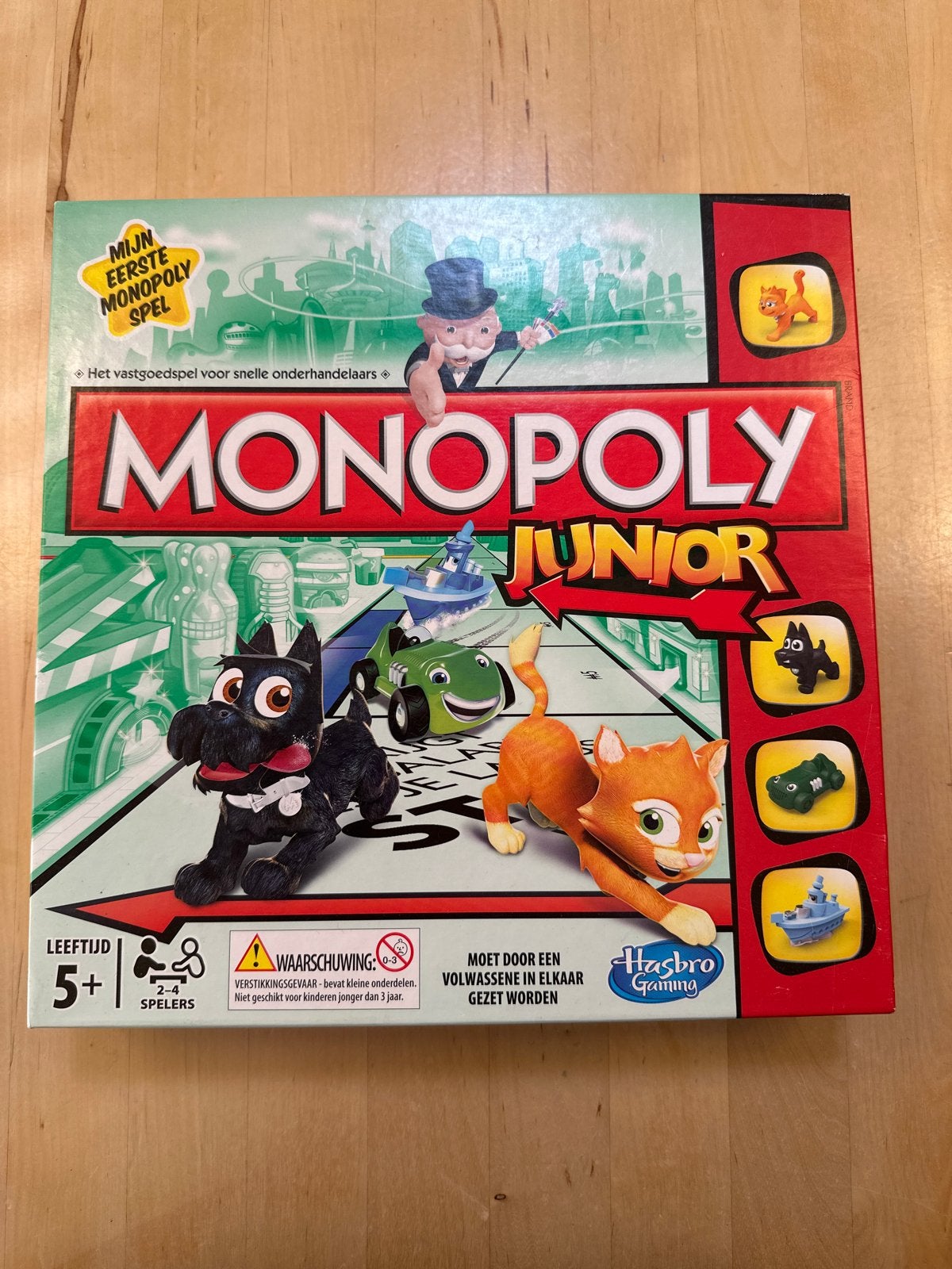 Monopoly Junior - Mijn Eerste Monopolyspel, Drie of vier spelers, Ophalen of Verzenden, Zo goed als nieuw