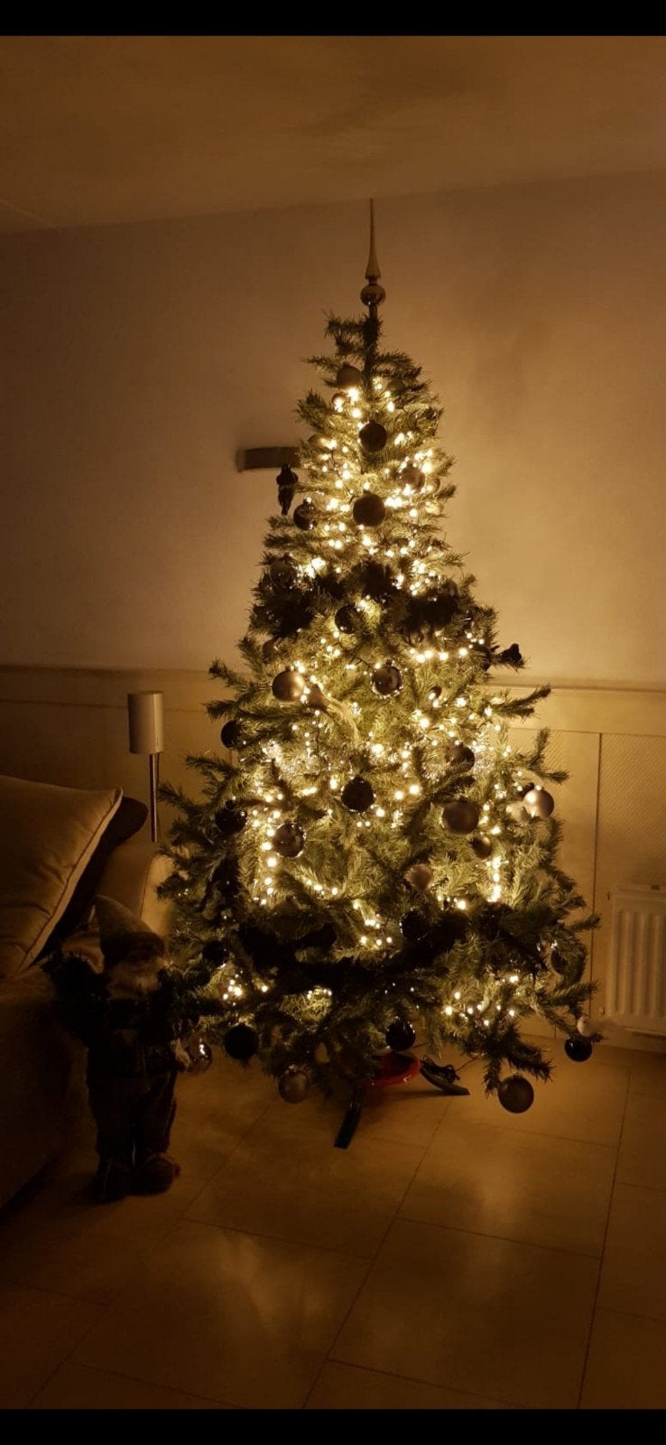 Kerstboom compleet, Ophalen