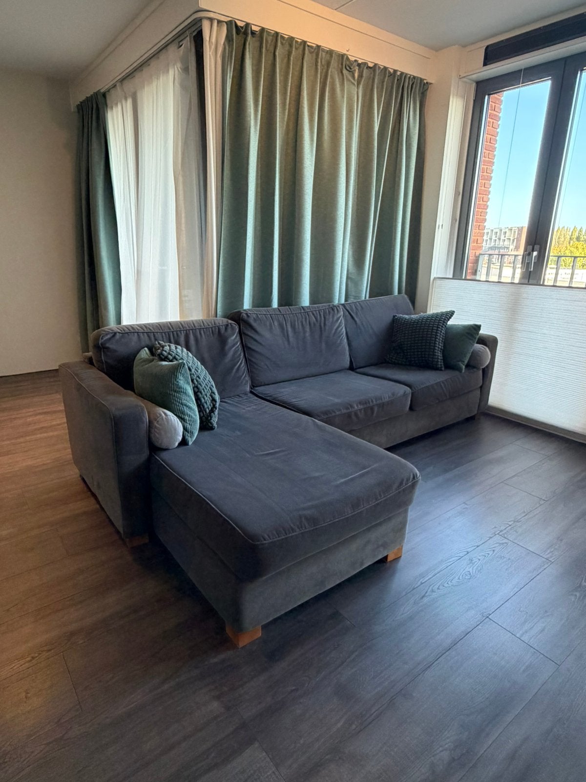 Zwarte zitbank 270x190cm, Ophalen, Zo goed als nieuw, Hout
