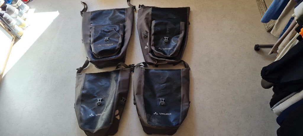 Set Vaude Aqua Front+Back Plus fietstassen 4x, Ophalen of Verzenden, Gebruikt, Vaude