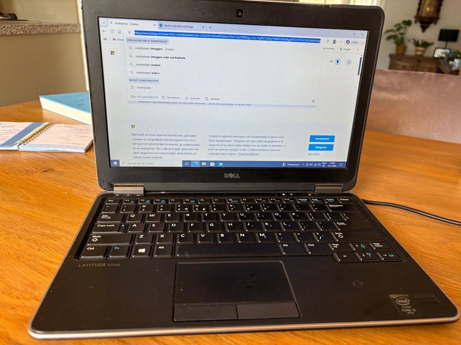 Dell Latitude E7240 Laptop, Computers en Software, Ophalen, Gebruikt, 2 tot 3 Ghz, Qwerty