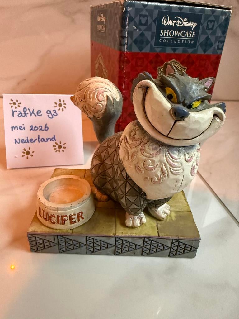 Disney Traditions Lucifer beeldje (incl. doos), Verzamelen, Disney, Zo goed als nieuw, Beeldje of Figuurtje, Assepoester of Belle