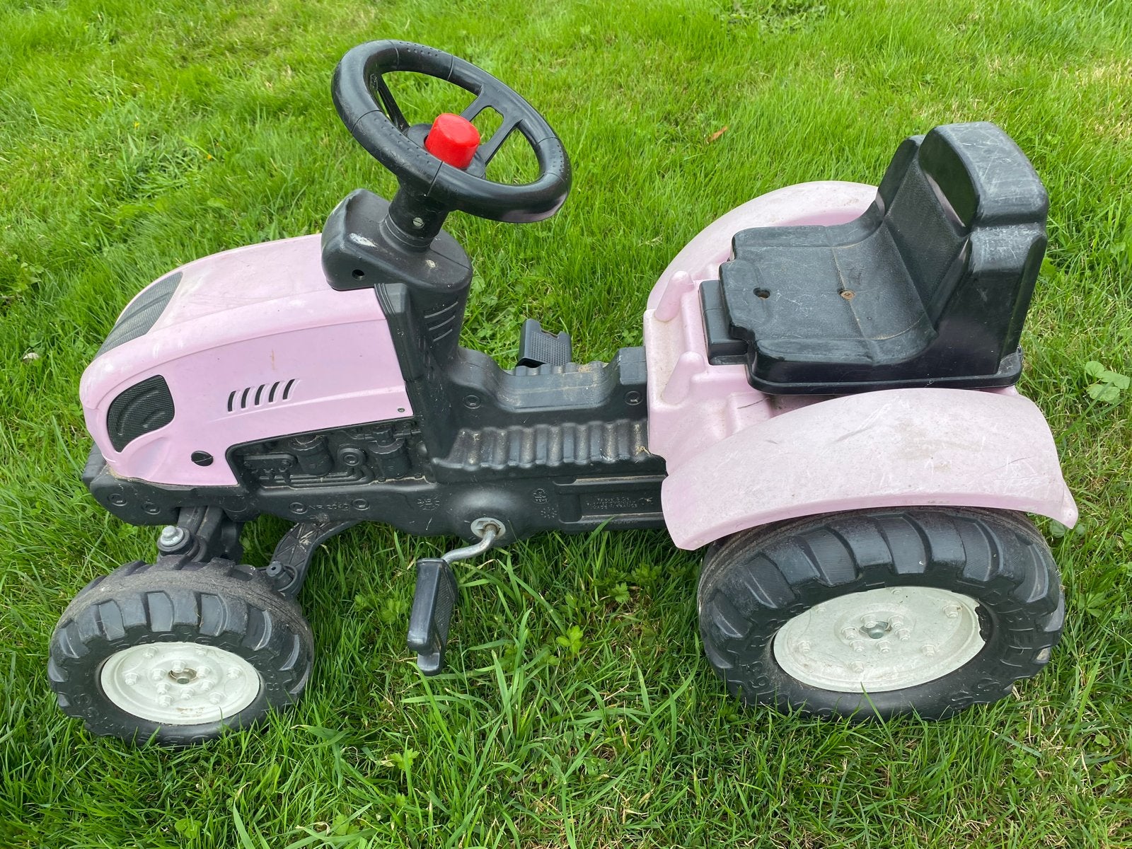 Roze traptractor voor kinderen, Kinderen en Baby's, Ophalen of Verzenden, Gebruikt, Trapvoertuig