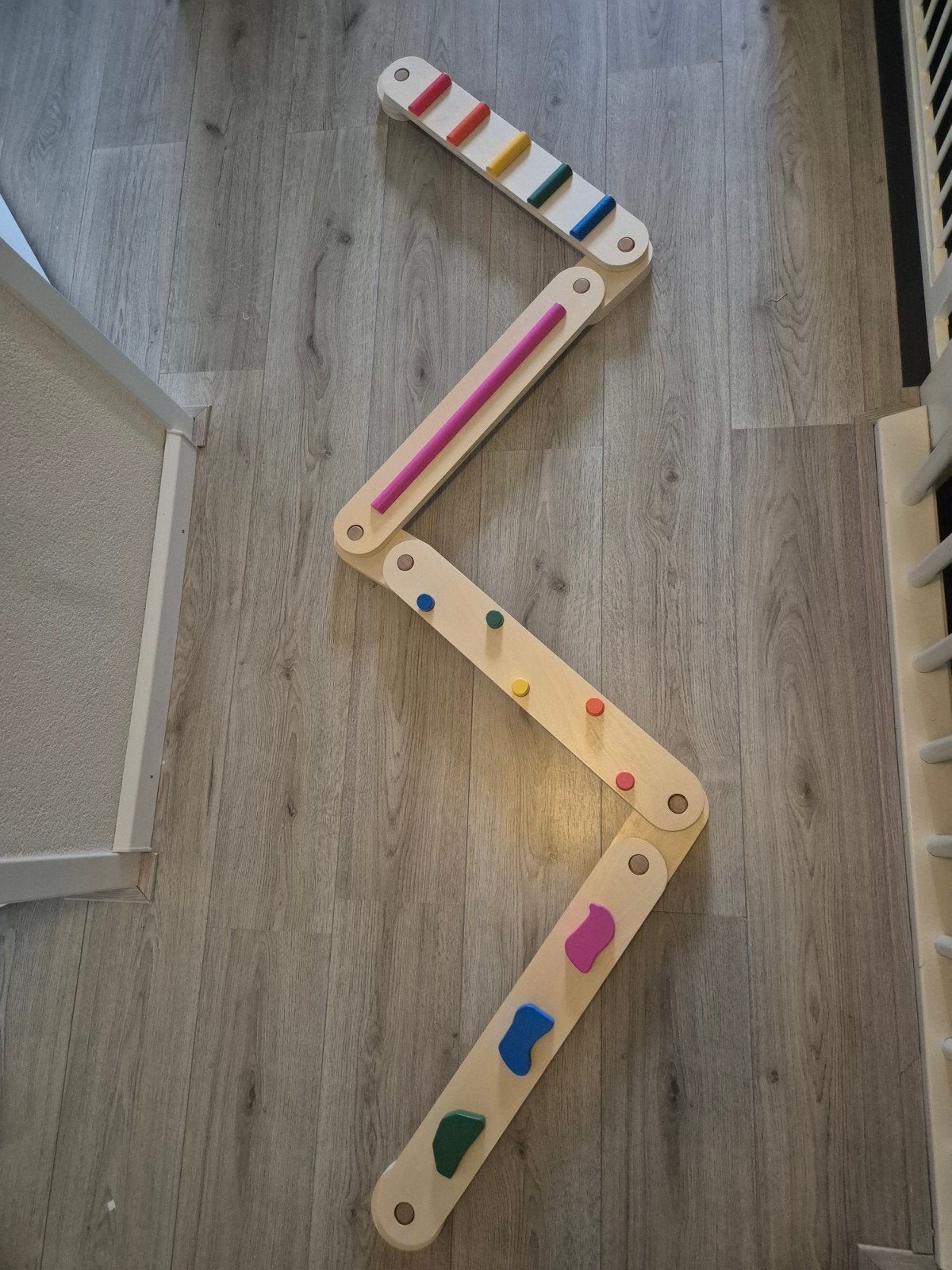 Houten balansbalk kinderen, perfecte staat, Ophalen of Verzenden, Zo goed als nieuw, Bouwen