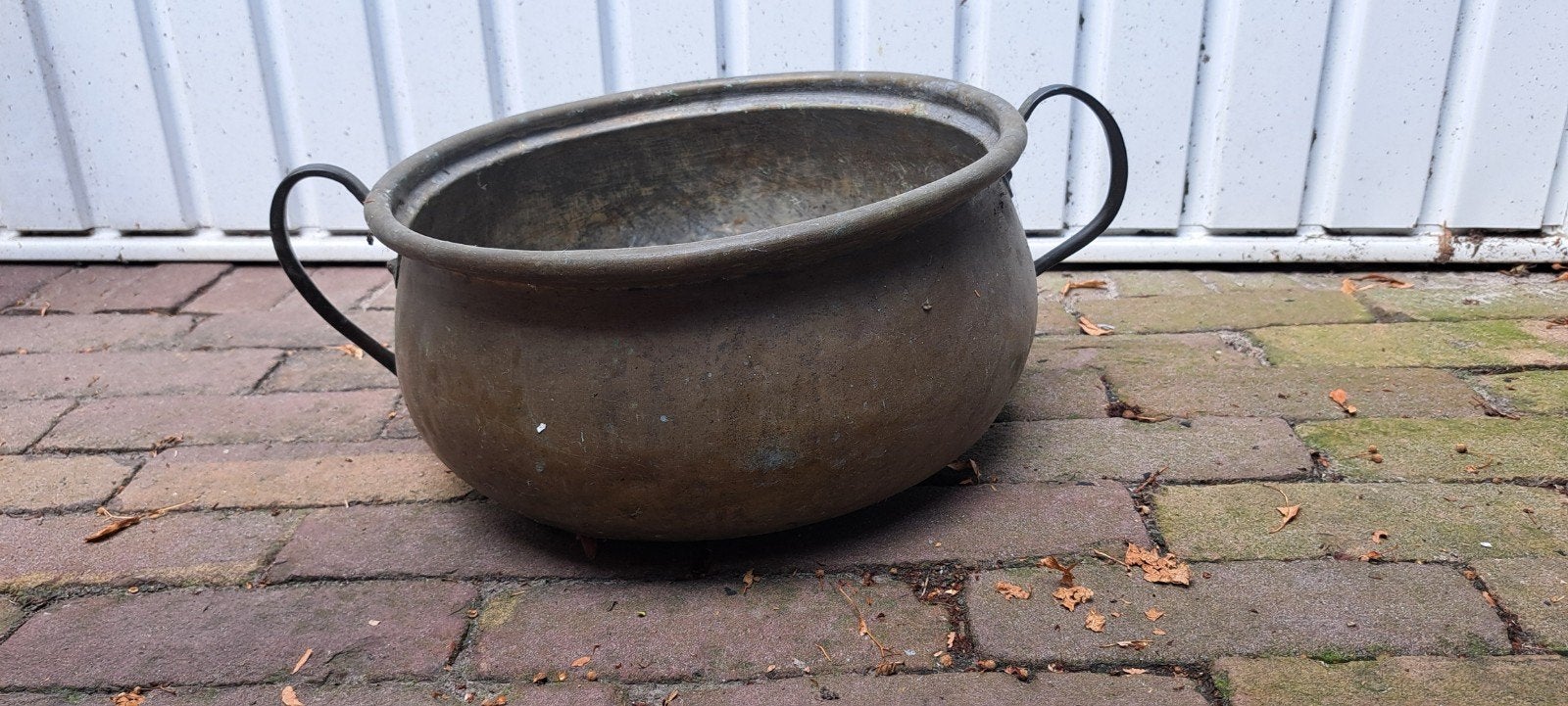 geel koperen pot, Ophalen of Verzenden, Koper