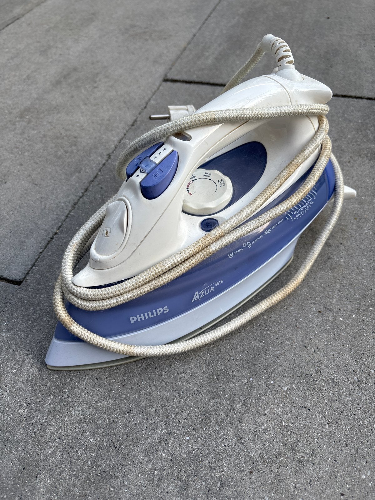 Philips Azur 4810 Strijkijzer - Gebruikt, Witgoed en Apparatuur, Strijkijzers en Strijkplanken, Ophalen, Gebruikt, Strijkijzer met snoer