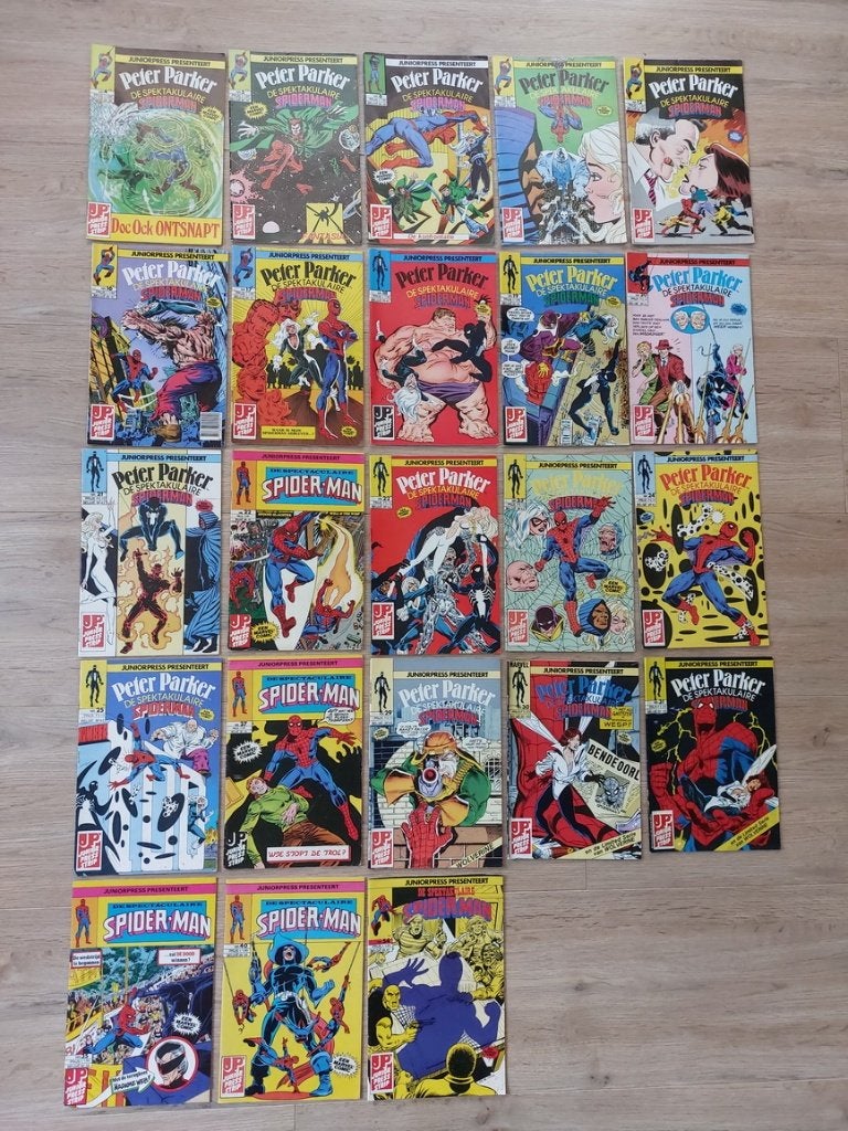 23x Peter Parker, De Spektakulaire Spiderman, MarvelComics, Meerdere comics, Ophalen of Verzenden, Gelezen, Europa