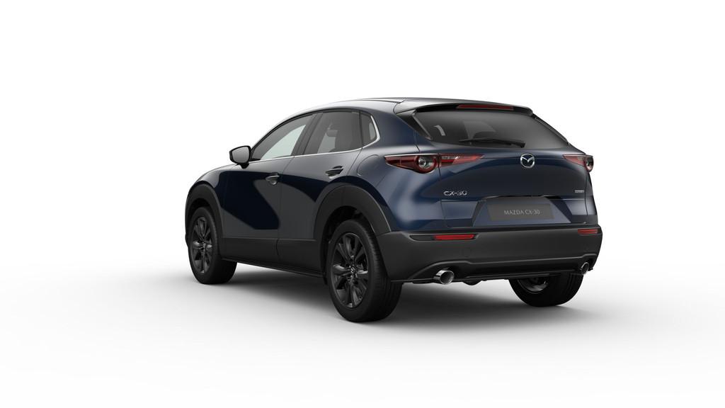 Mazda CX-30 2.5 e-SkyActiv-G M AUTOMAAT Hybrid Homura NAVI |, Auto's, Zwart, 4 cilinders, Blauw, Overige brandstoffen