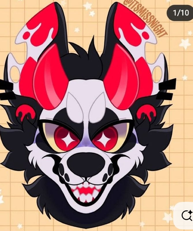 Therian Mask Commissie - Gepersonaliseerde Dierenmaskers, Hobby en Vrije tijd, Knutselen, Verzenden, Handgemaakt, Nieuw, Meerkleurig