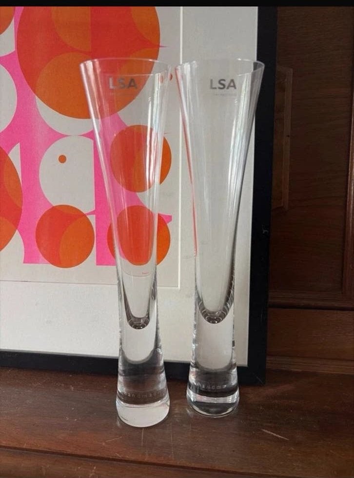 LSA International Champagne Flutes - Handgeblazen, Ophalen of Verzenden, Nieuw, Glas, Overige merken