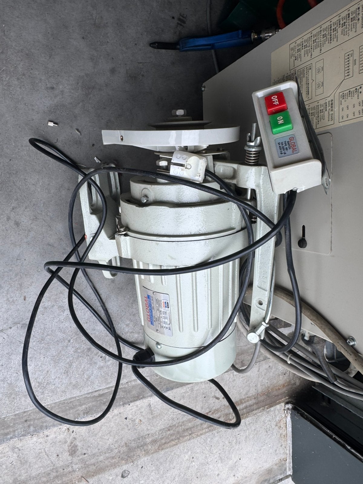Industriele naaimachine motor clutch motor 400w 220v, Ophalen of Verzenden, Industrieel, Global, Overige merken