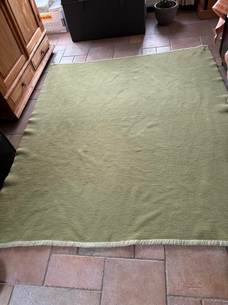Didas Dralon Deken - Groen, Gebruikt, 150 tot 200 cm, 200 cm of meer, Ophalen of Verzenden