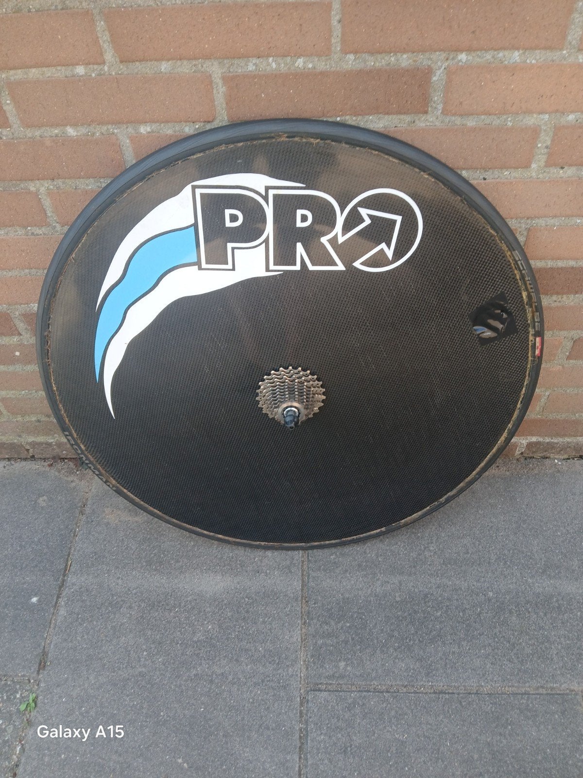 PRO Carbon discwiel Racefiets/Tijdritfiets, Fietsen en Brommers, Wiel, Gebruikt, Racefiets, Ophalen of Verzenden
