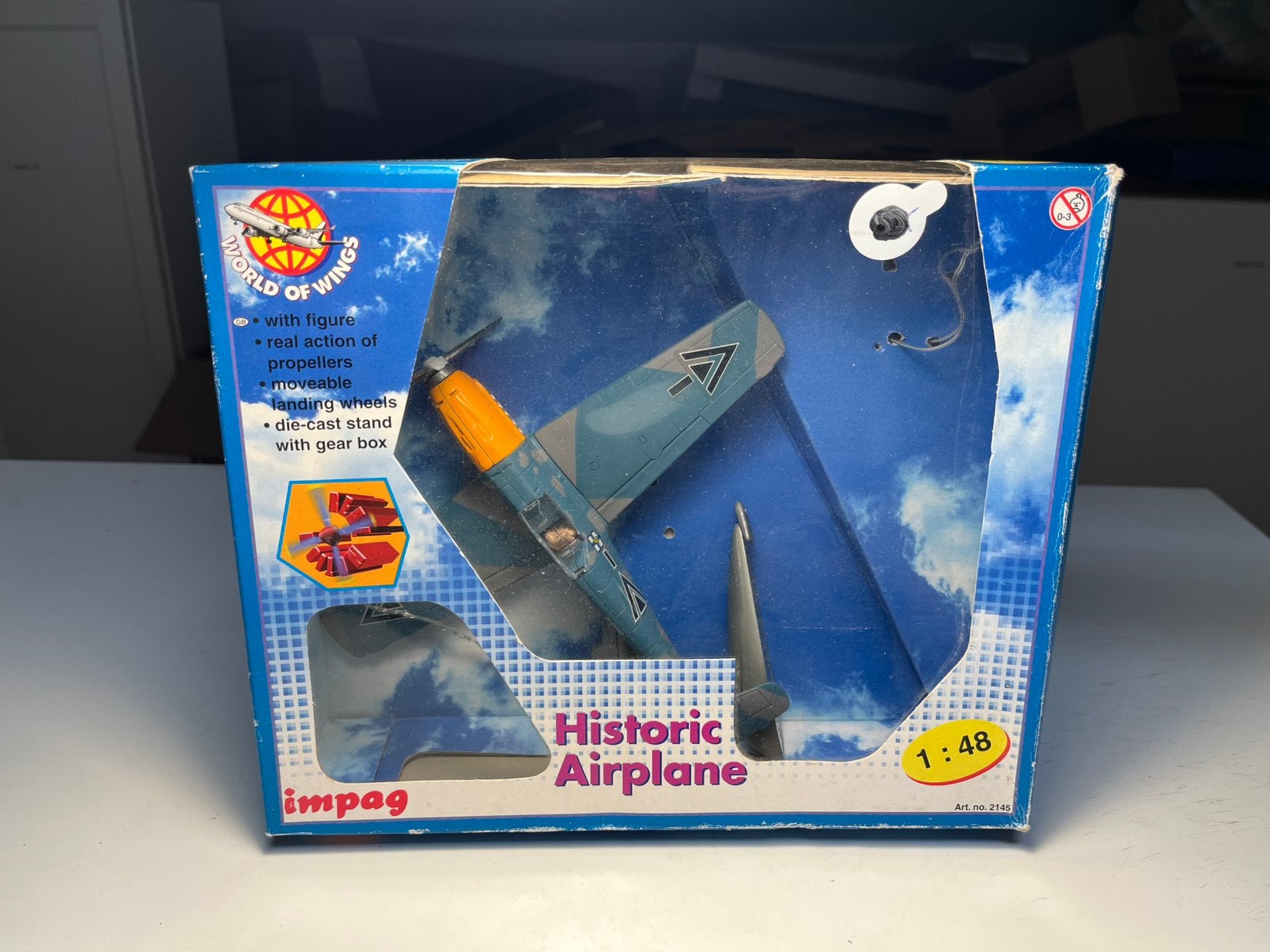 Impag - Messerschmitt BF1-9 - Schaal 1:48, Ophalen of Verzenden, Zo goed als nieuw, Groter dan 1:72, Overige merken