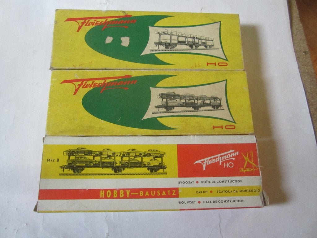 fleischmann Ho 1472 auto transsporters 3 maal (LEZEN), Gelijkstroom, Fleischmann, Wagon, Ophalen of Verzenden
