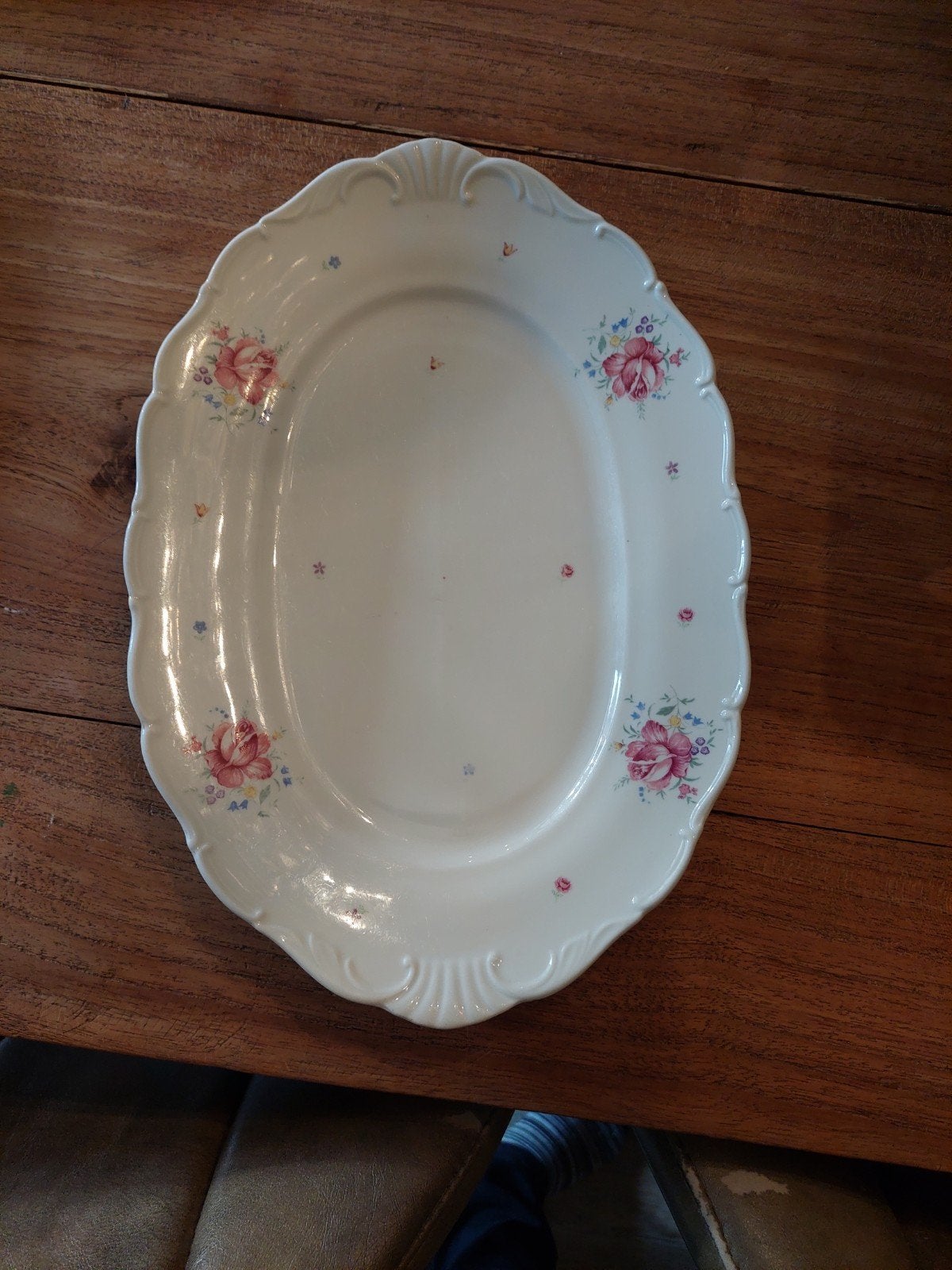 Mooie schaal met bloemenmotief, Ophalen of Verzenden