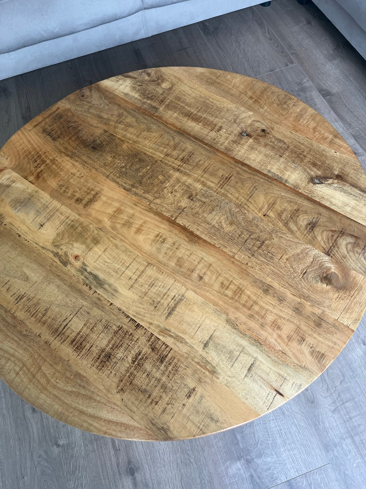 Mooie ronde salontafel, 90 cm diameter, 37 cm hoog, Huis en Inrichting, Ophalen, Gebruikt, Rond, 50 tot 100 cm