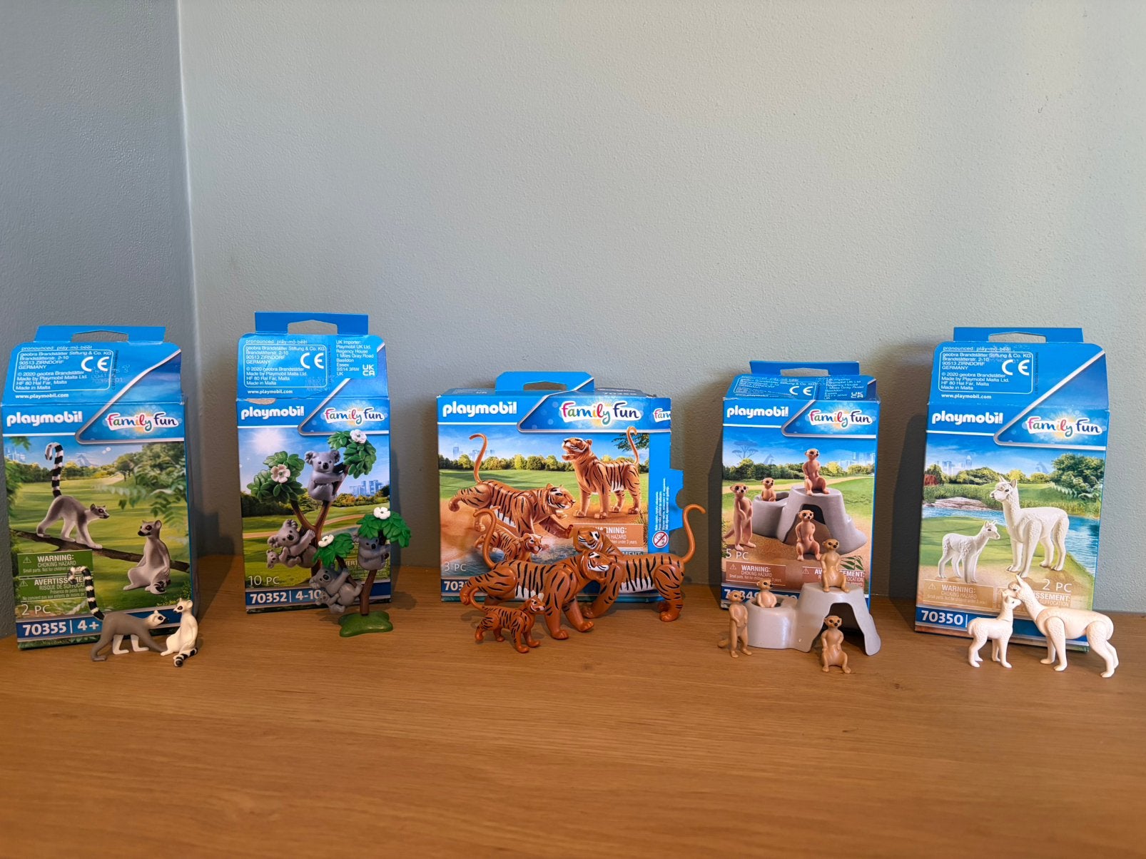 Playmobil family fun 70355-70352-70359-70349-70350 Dieren, Complete set, Overige typen, Zo goed als nieuw, Family fun