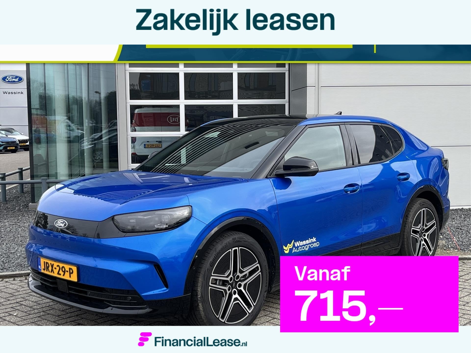 Ford Capri Extended Range RWD 77kWh 286pk Premium | Leder in, Blauw, Origineel Nederlands, 1000 kg, 598 km