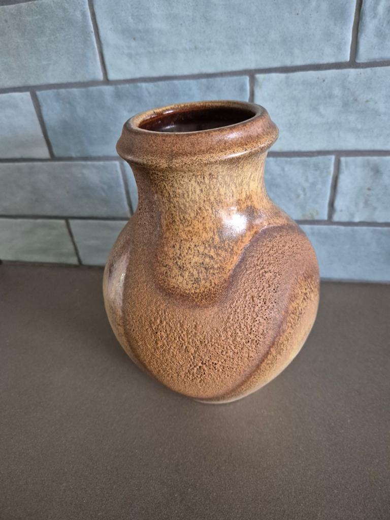 Fatlava West-Germany Vaas Zandkleurig, Ophalen of Verzenden