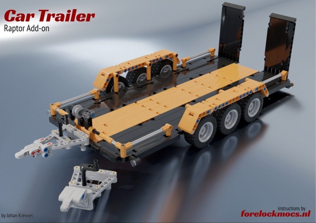 Bouwinstructie/partslist MOC trailer Ford Raptor 42126, Ophalen, MOC (eigen creatie), Lego, Nieuw