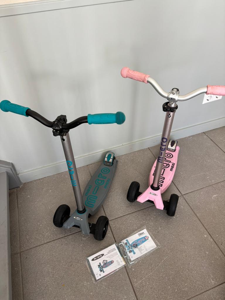 Maxi Micro deluxe step roze en blauw, Ophalen of Verzenden, Gewone step