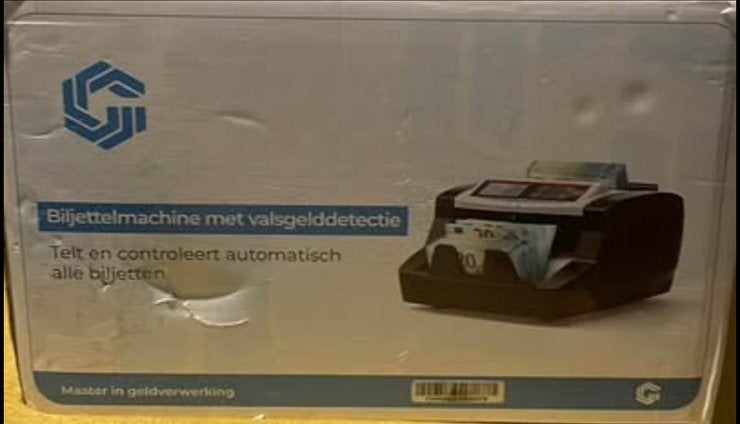 Biljettelmachine met valsgelddetectie, Ophalen, Zo goed als nieuw