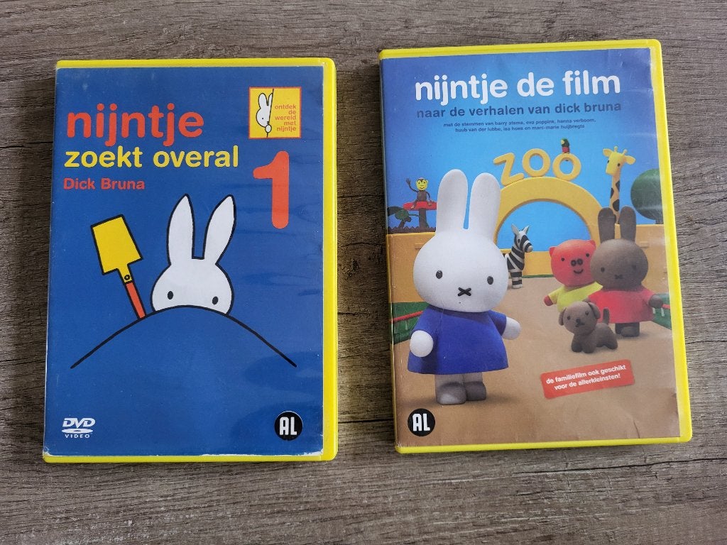 2 dvd's Nijntje, Alle leeftijden, Ophalen, Gebruikt, Overige typen