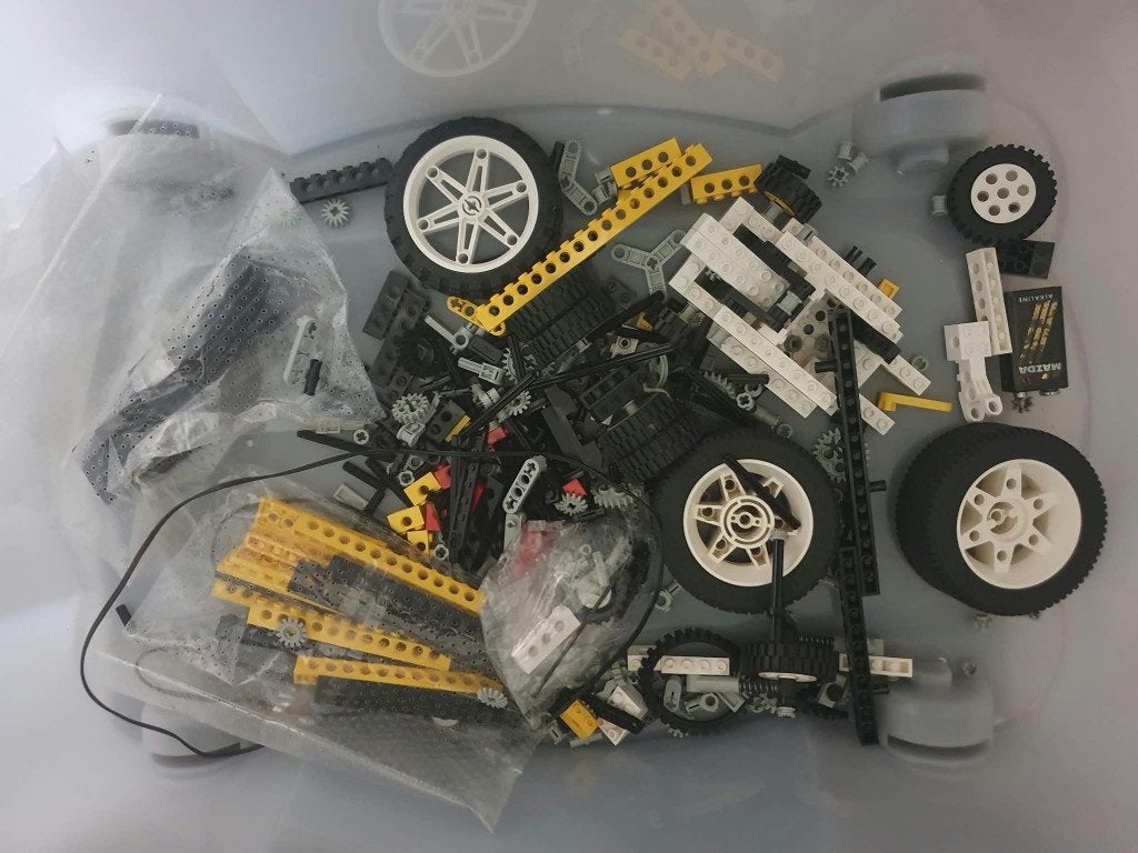 Bak met Lego onderdelen, Kinderen en Baby's, Speelgoed | Duplo en Lego, Gebruikt, Meerdere sets, Lego, Ophalen of Verzenden